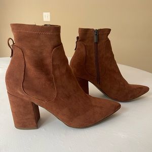 Target brand suede ankle booties size 8.5